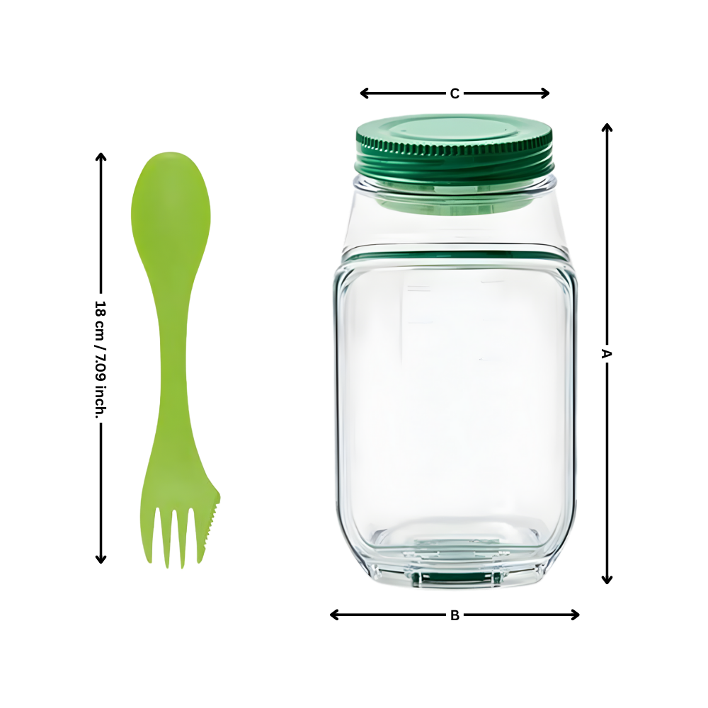 Transparent Meal Prep Glas - Ozerty