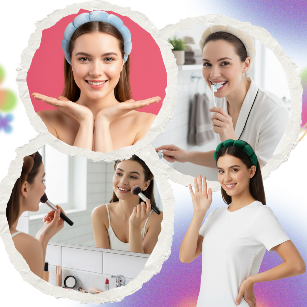 Fløjl Hudpleje Pandebånd - Ozerty