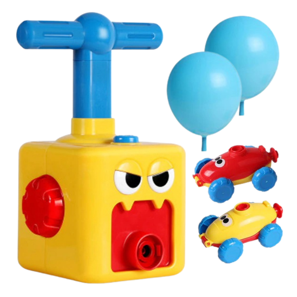 Ballonlegetøjs bil med løfteraket - Ozerty