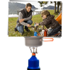 Mini bærbar gaskomfur til camping - Ozerty