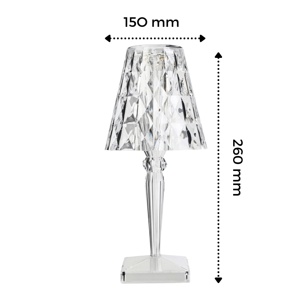 Akryl krystal skrivebordslampe - Ozerty