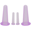 4 silikonekopper til cupping ansigtsmassage - Ozerty