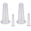 4 silikonekopper til cupping ansigtsmassage