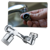 Anti-stænk roterende vandhaneforlænger - Ozerty