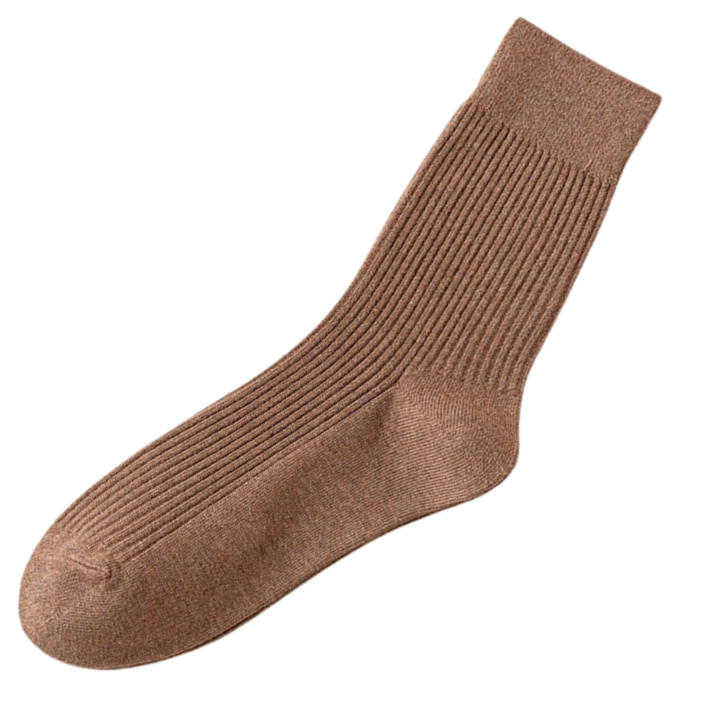 Ribstrikkede sokker til mænd (2 par)