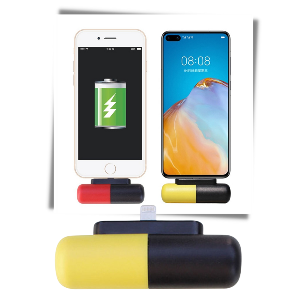 Kapselformet mini-bærbar powerbank - Ozerty