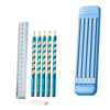 Hårdt penalhus med blyanter og lineal - Ozerty