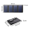 Bærbart solpanel med USB-port