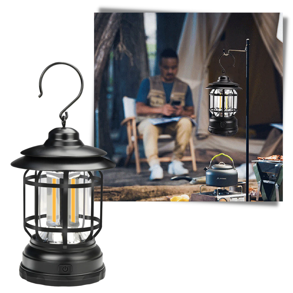 Retro LED camping lanterne - Ozerty