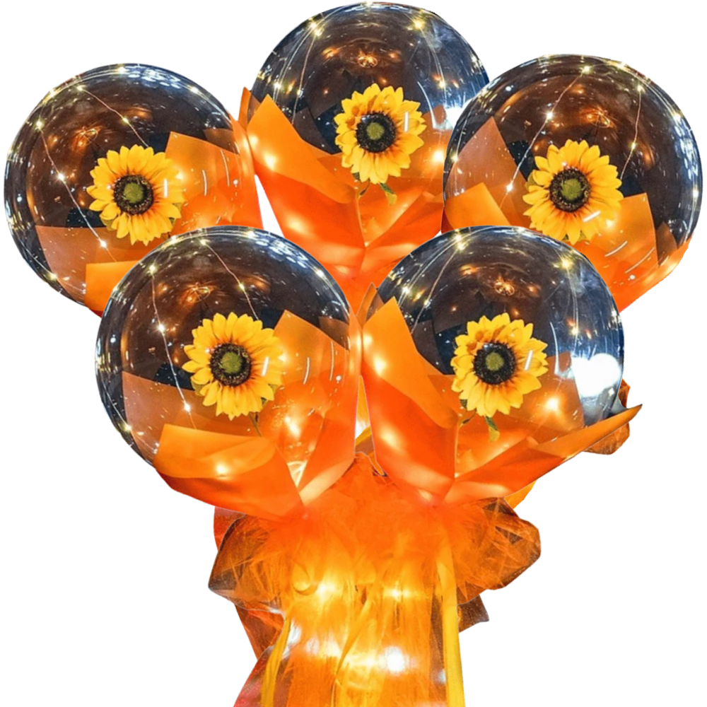 Smukke Rose LED-ballon