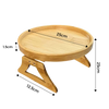 Sammenklappeligt træ armlænsbord - Ozerty