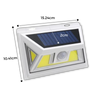 Solcelledrevet LED med bevægelsesdetektor - Ozerty