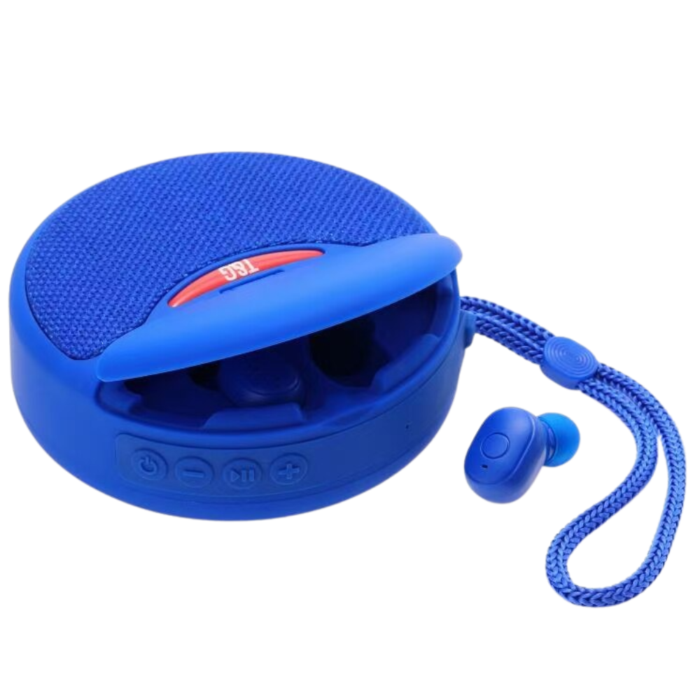Trådløs bluetooth-højttaler med høretelefoner