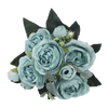 Kunstig Silkepæon og Rosen Blomsterbuket