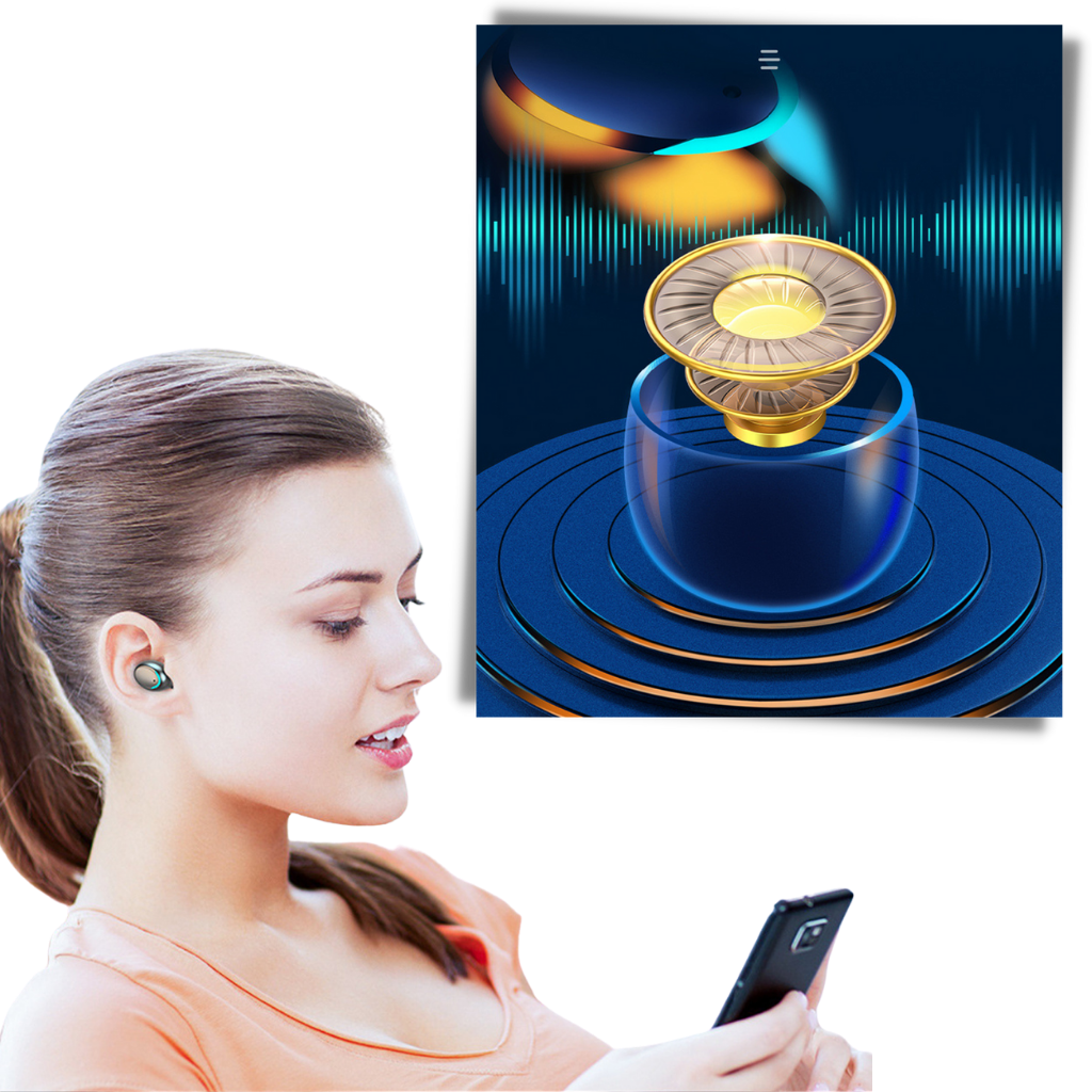 Bluetooth-høretelefoner med powerbank - Ozerty