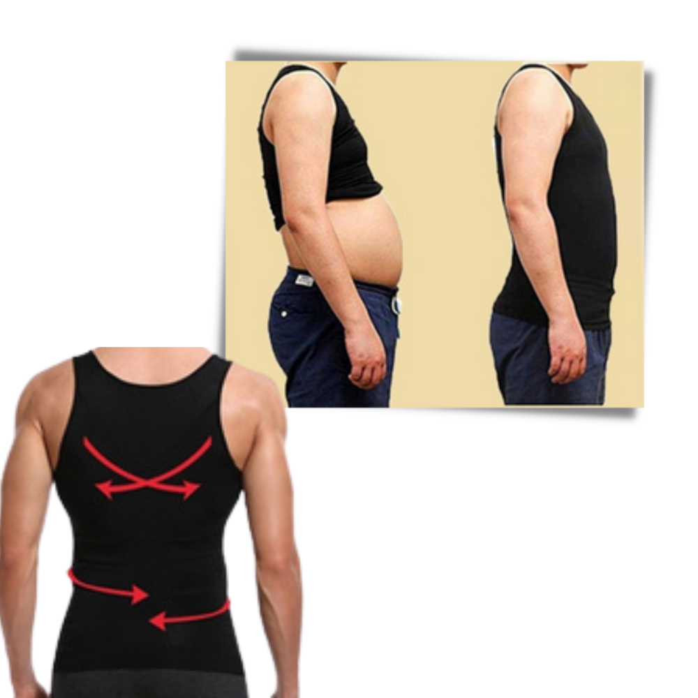Slankende krop shaper undertrøje  - Ozerty