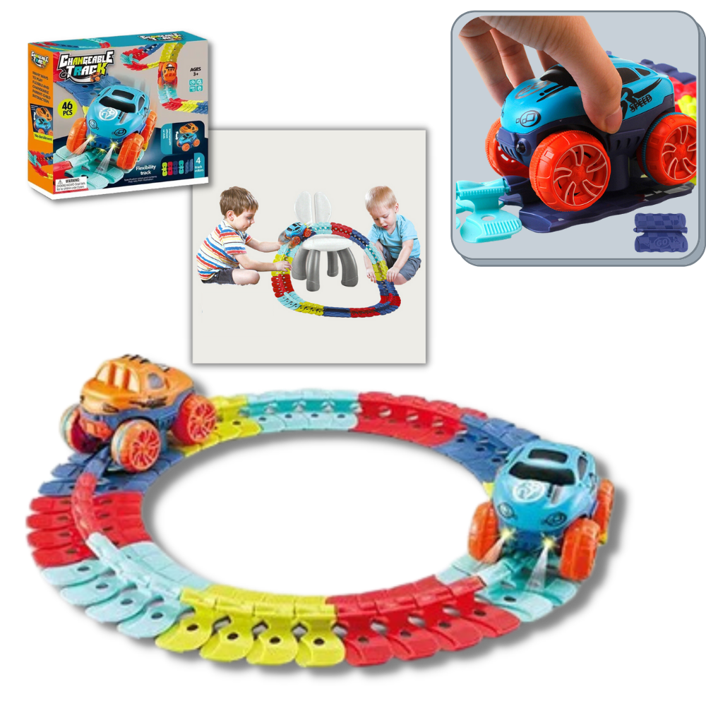 til børn - udskiftelig skinne LED-bil legetøj til børn - Ozerty Danmark