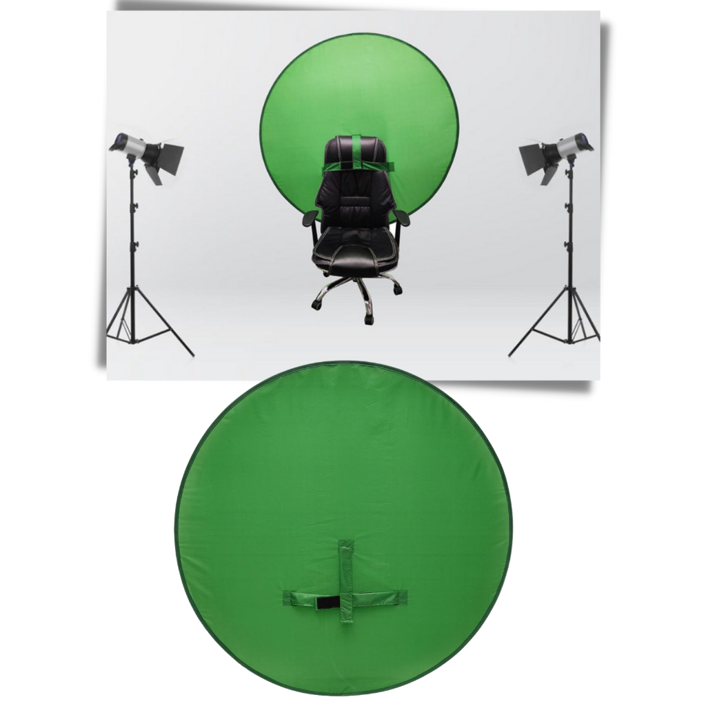 Sammenklappelig grøn skærm til stol - Ozerty
