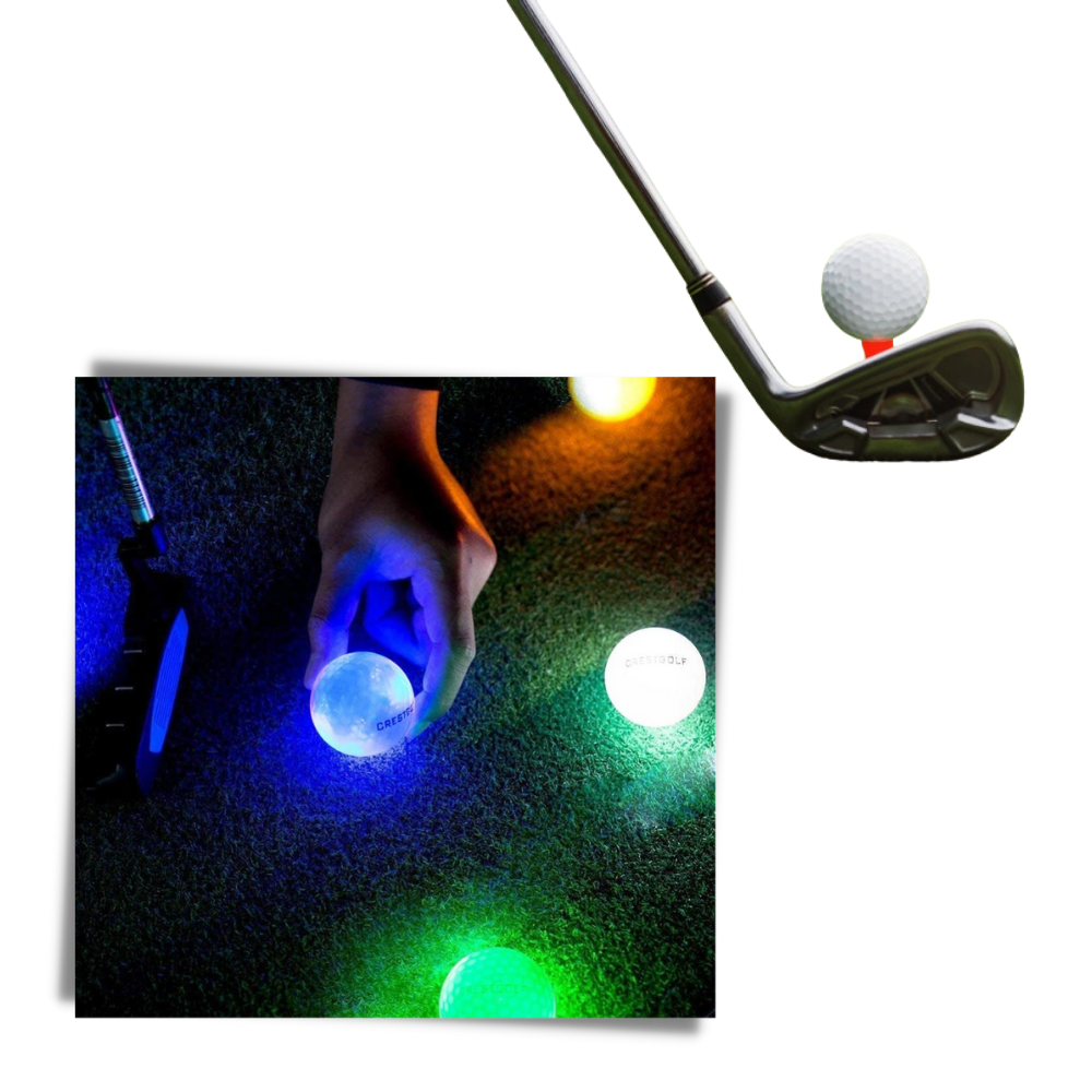 Pakke med 6 LED-glødende golfbolde - Ozerty