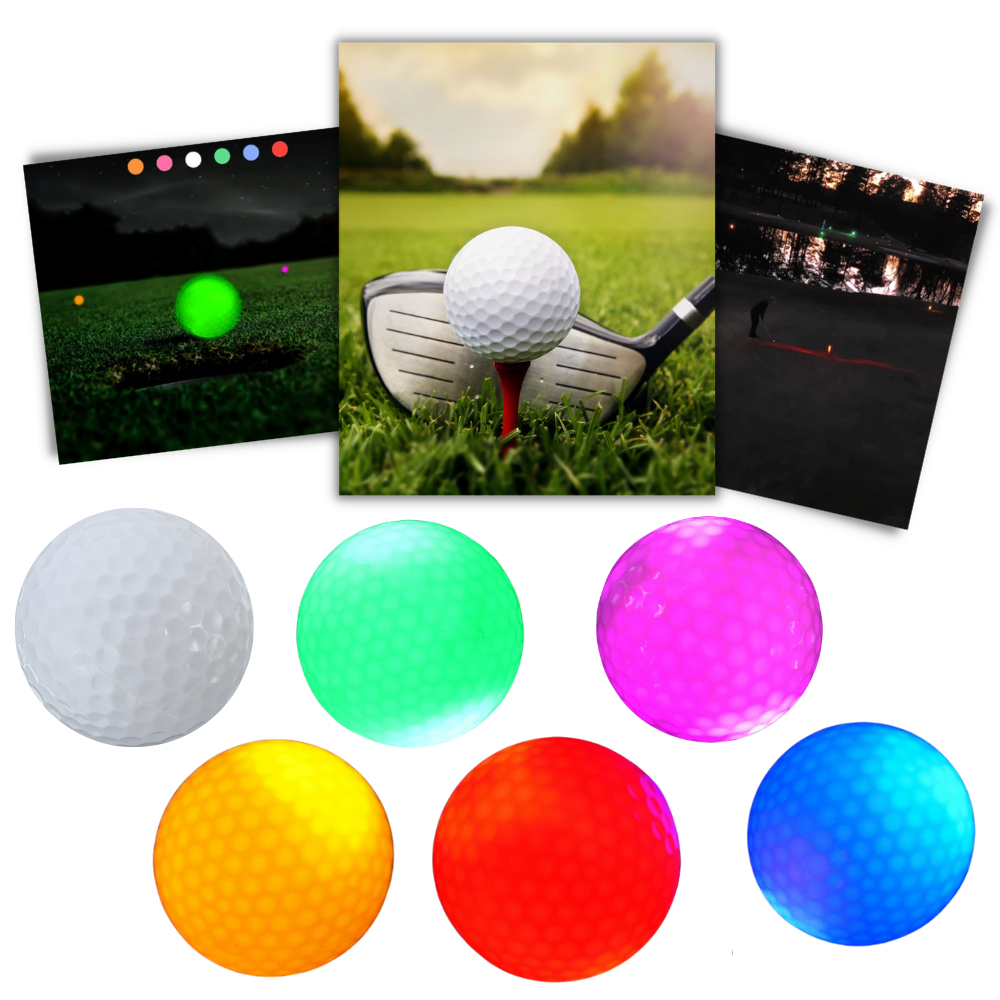 LED-glødende golfbolde │ golfbolde LED-golfbold Ozerty Danmark