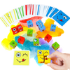 Montessori magisk terning med emoji-spil - Ozerty