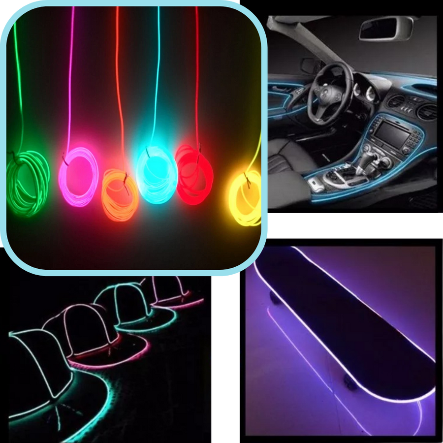 Neon LED-farverig ledninger - Ozerty