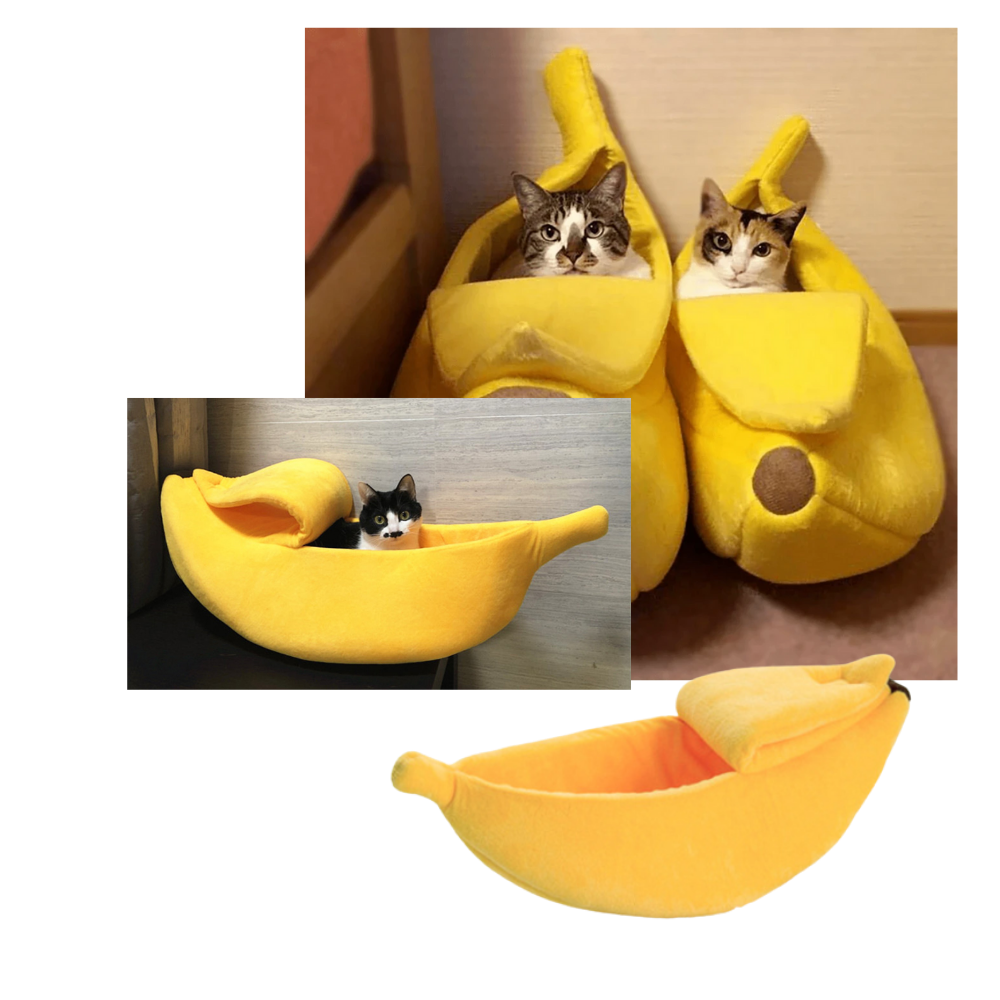 Bananformet seng til kæledyr - Ozerty
