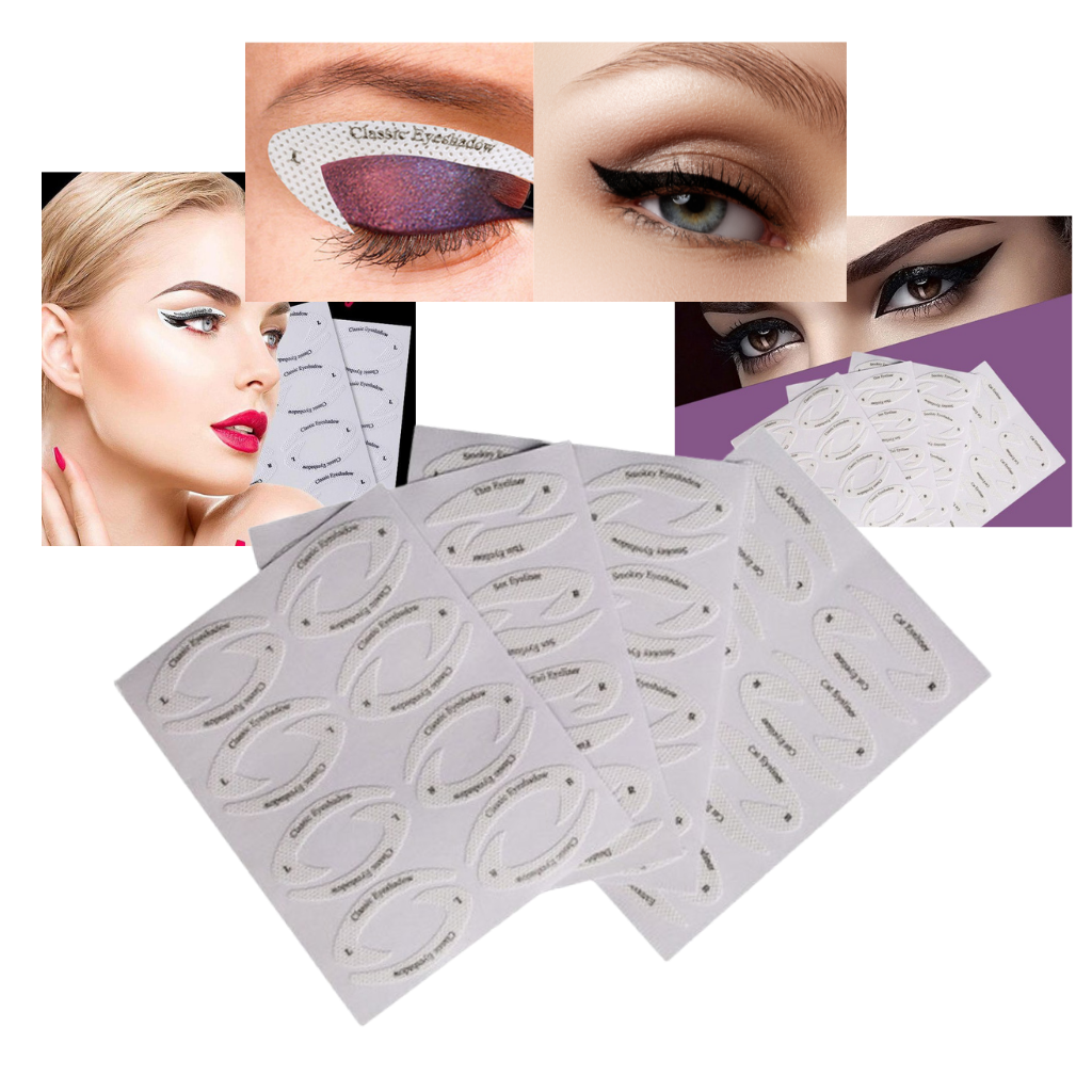 Pakke med hurtige eyeliner stencils - Ozerty