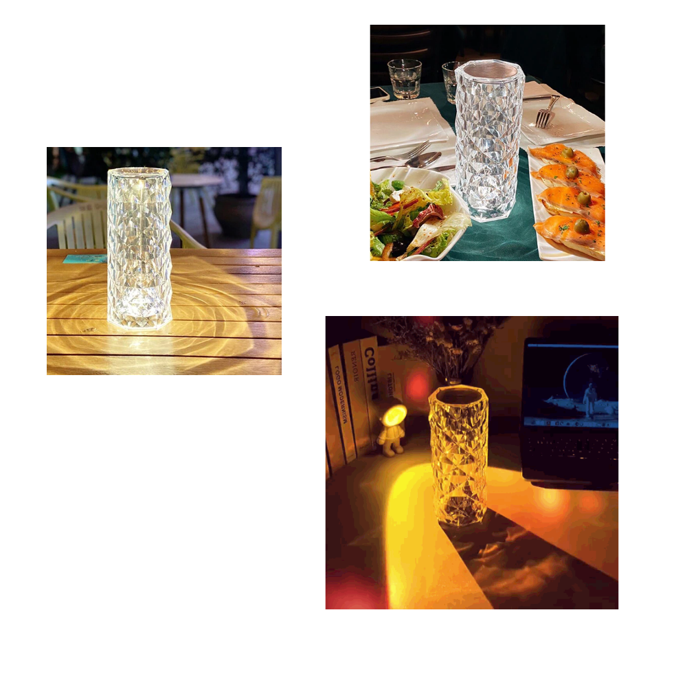 Luksus krystal bordlampe - Ozerty