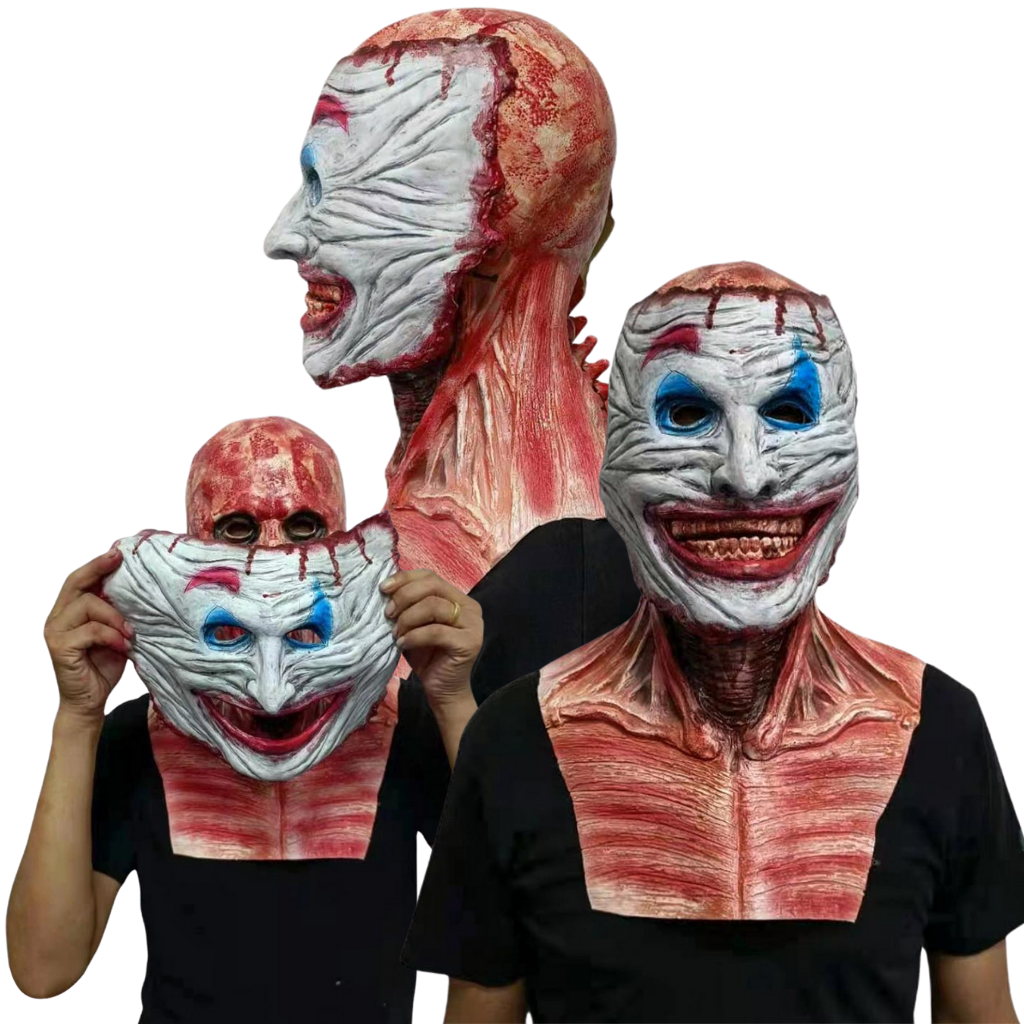 Realistisk halloween gyser dobbeltmaske  - Ozerty