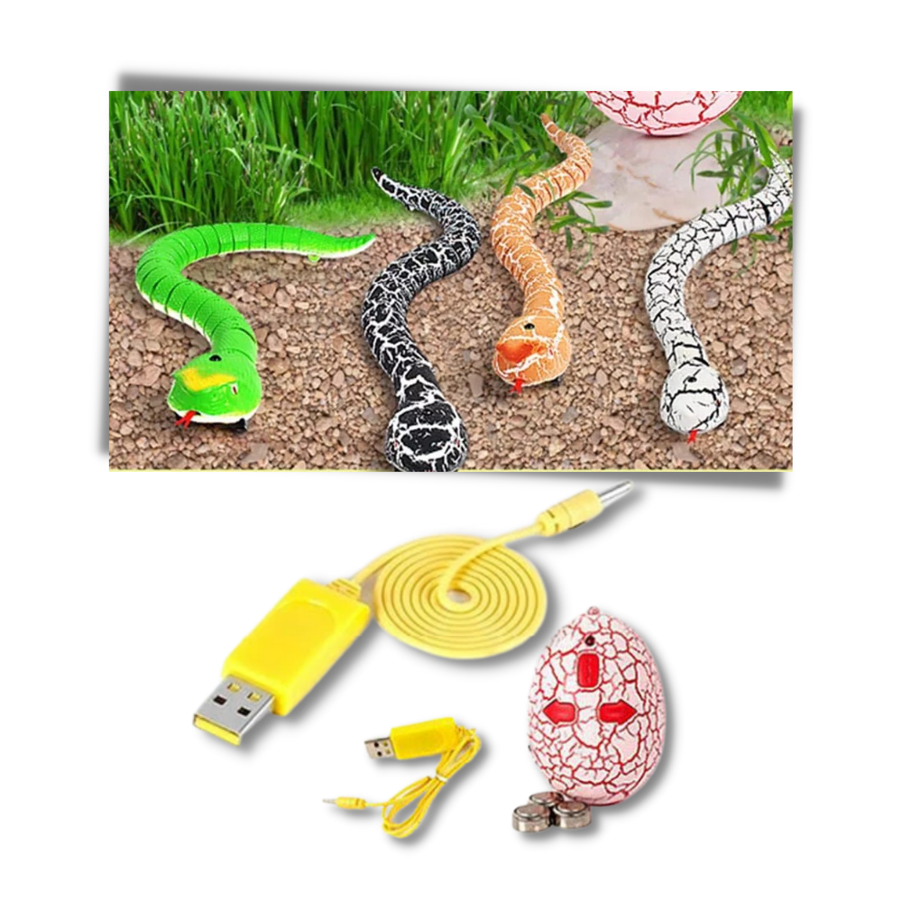 Slange legetøj til kat │ RC Fjernbetjening snake - Interaktiv legetøj - Ozerty