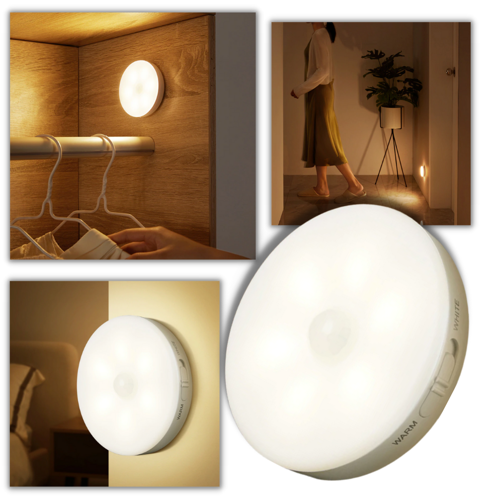 LED-lys med bevægelsessensor - smart LED-lampe - LED-natlys med - Ozerty