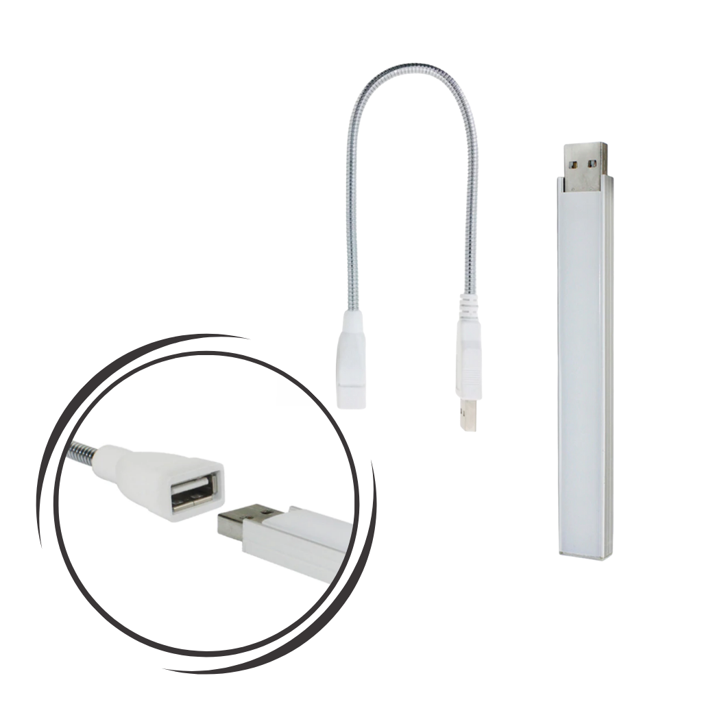 USB og LED-Grolys til Planter med Fleksibel Stang - Ozerty