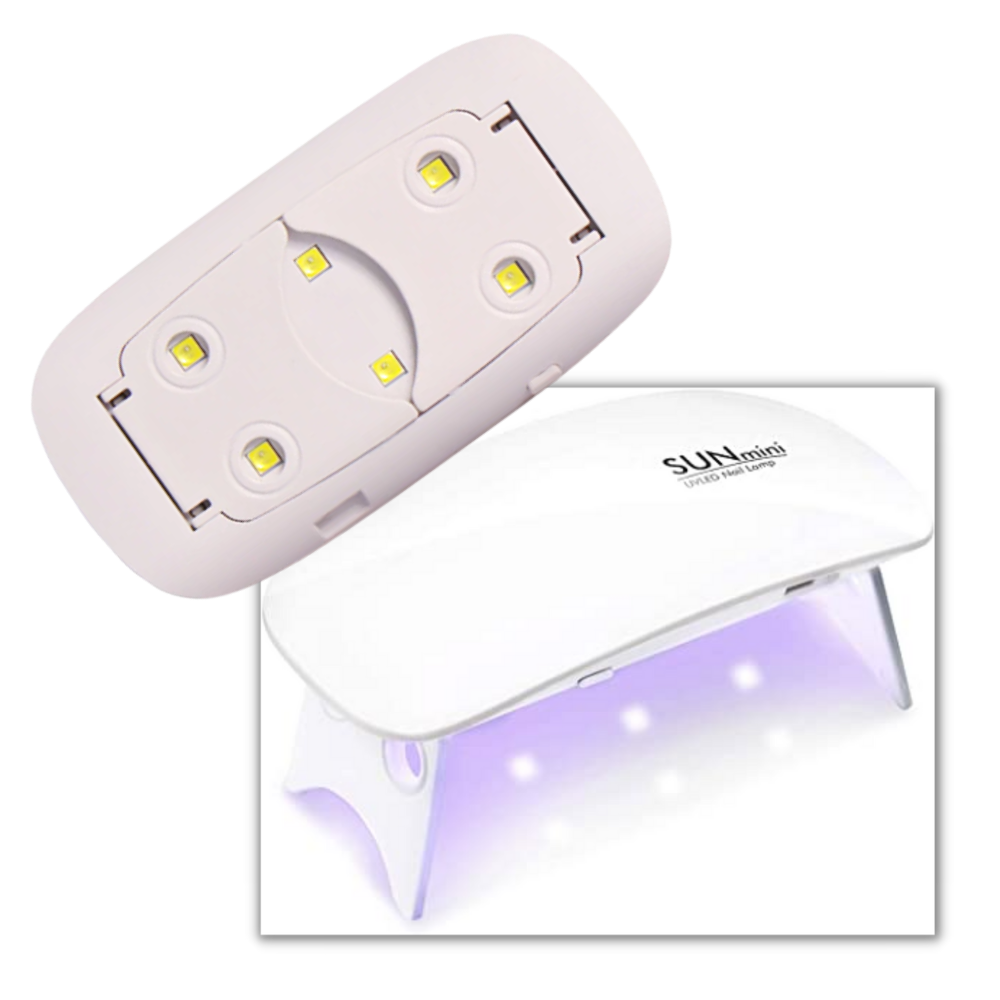 Neglelampe med UV-LED-lys til at tørre negle inkl. gel - Ozerty