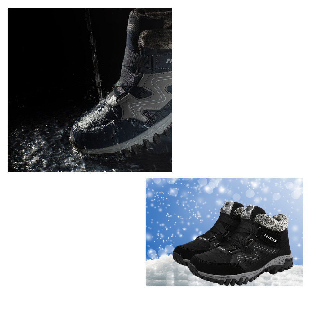 Vinterstøvler i læder - Ozerty