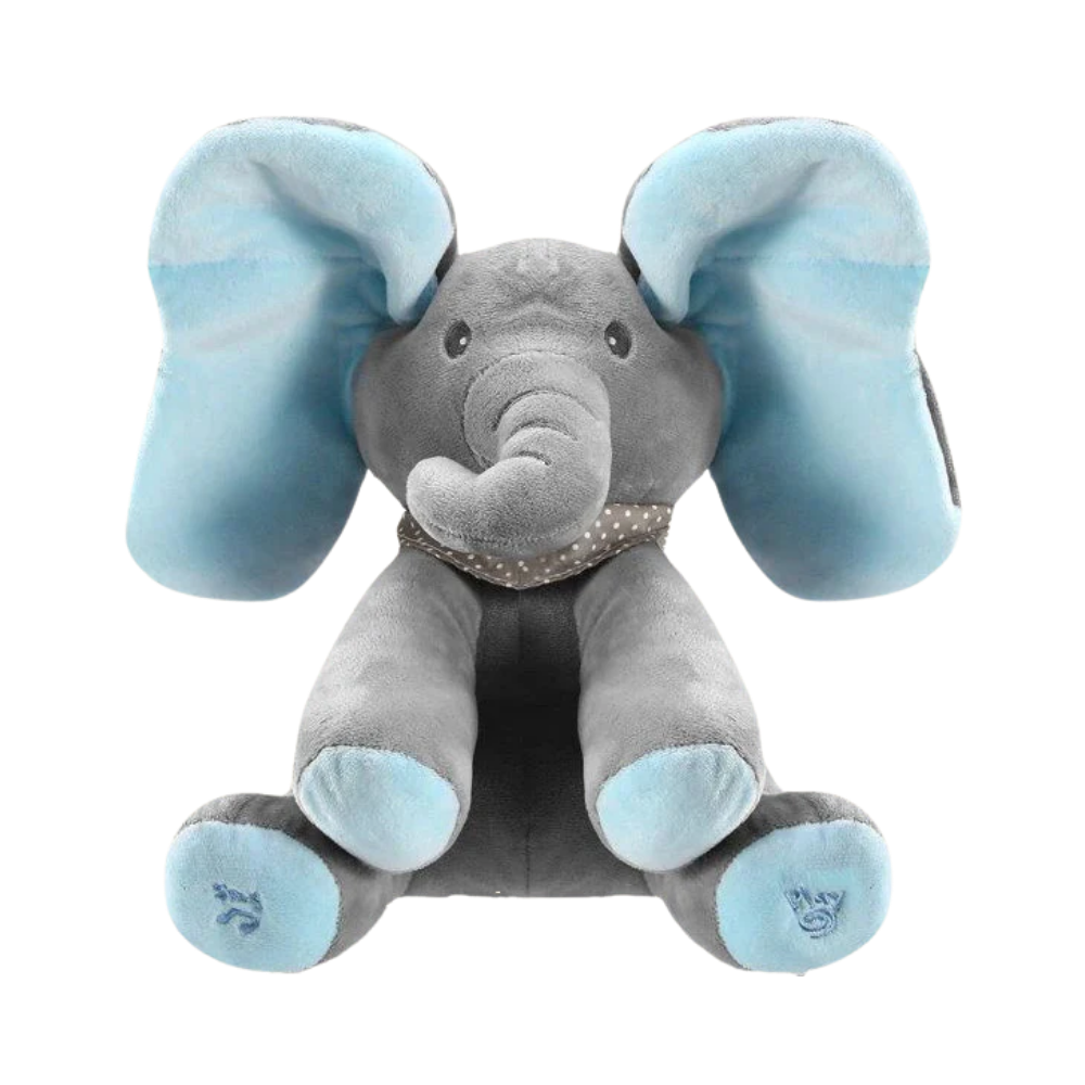 Interaktiv elefant til titteleg

 -Blå ører - Ozerty